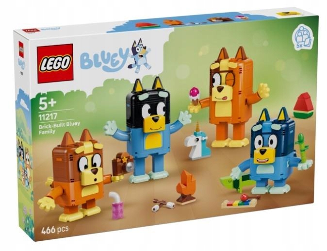 Lego(r) Bluey 11217 Rodina Blue z kostek