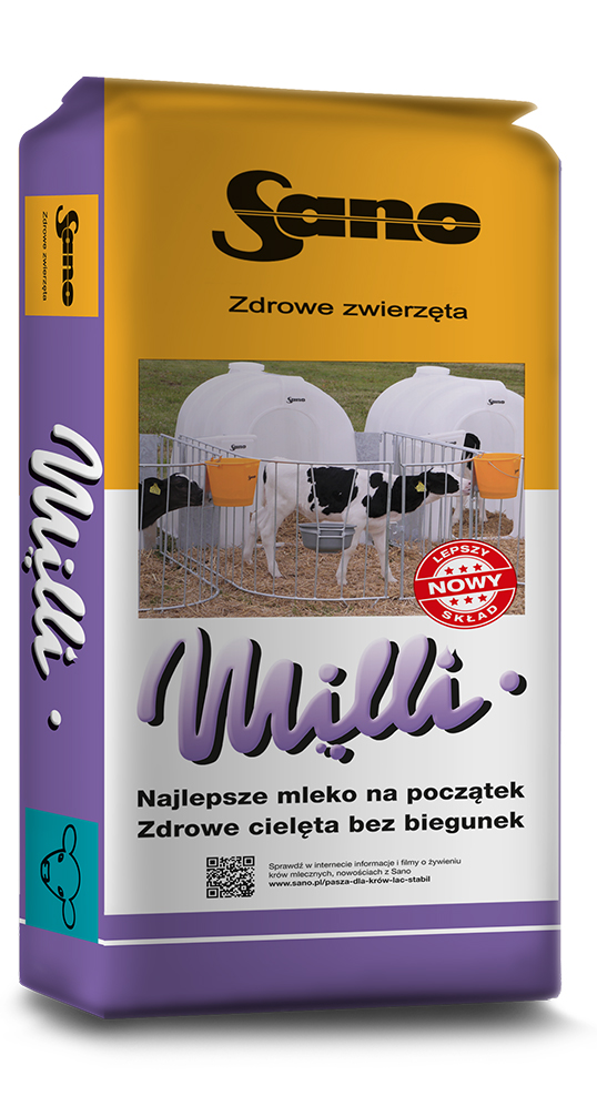 SANO MILLI MLEKO DLA CIELĄT, 1 OKRES ODCHOWU 25KG