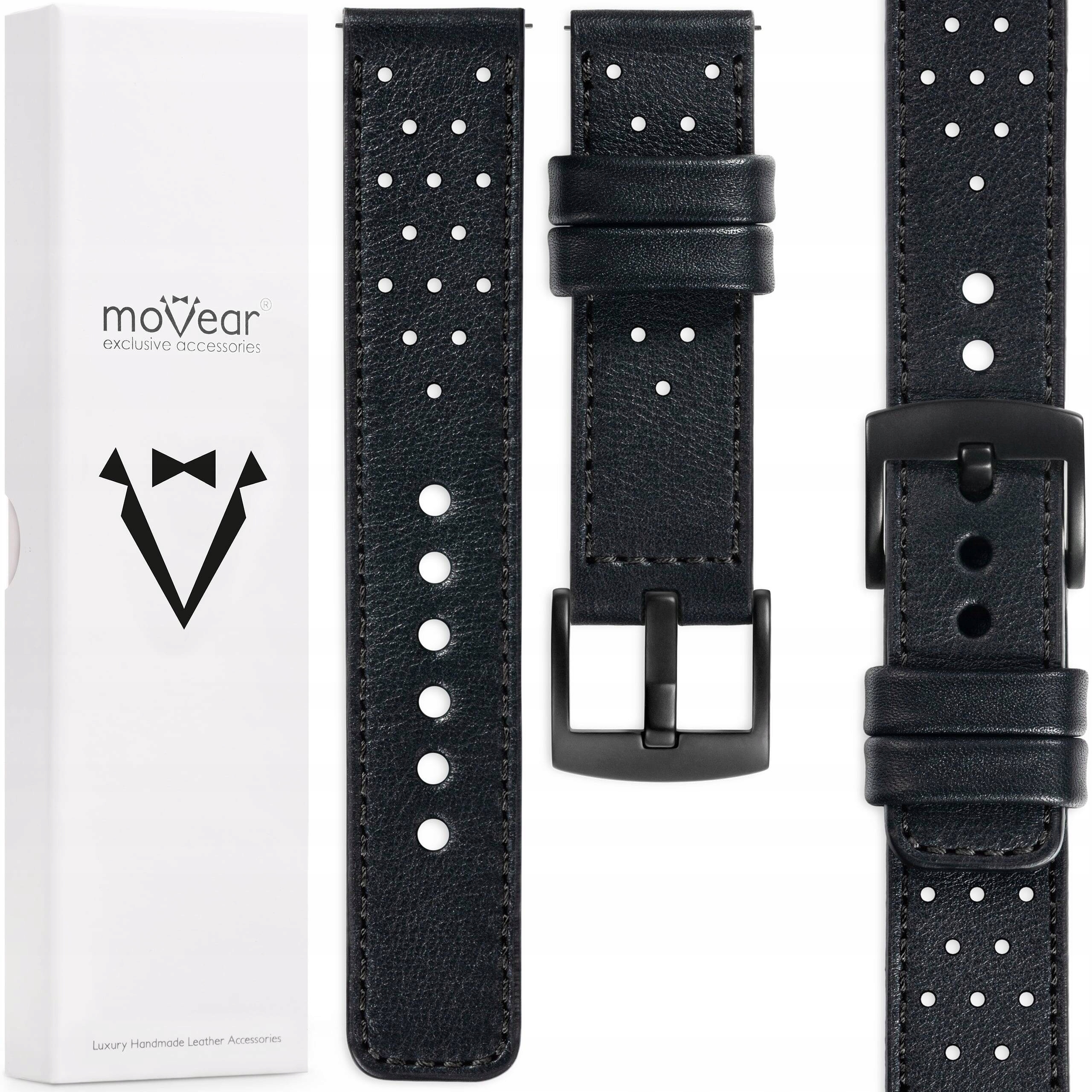 Kožený řemínek 22 mm pro Huawei Watch Gt 5 4 3 2 Pro, exkluzivní Movear