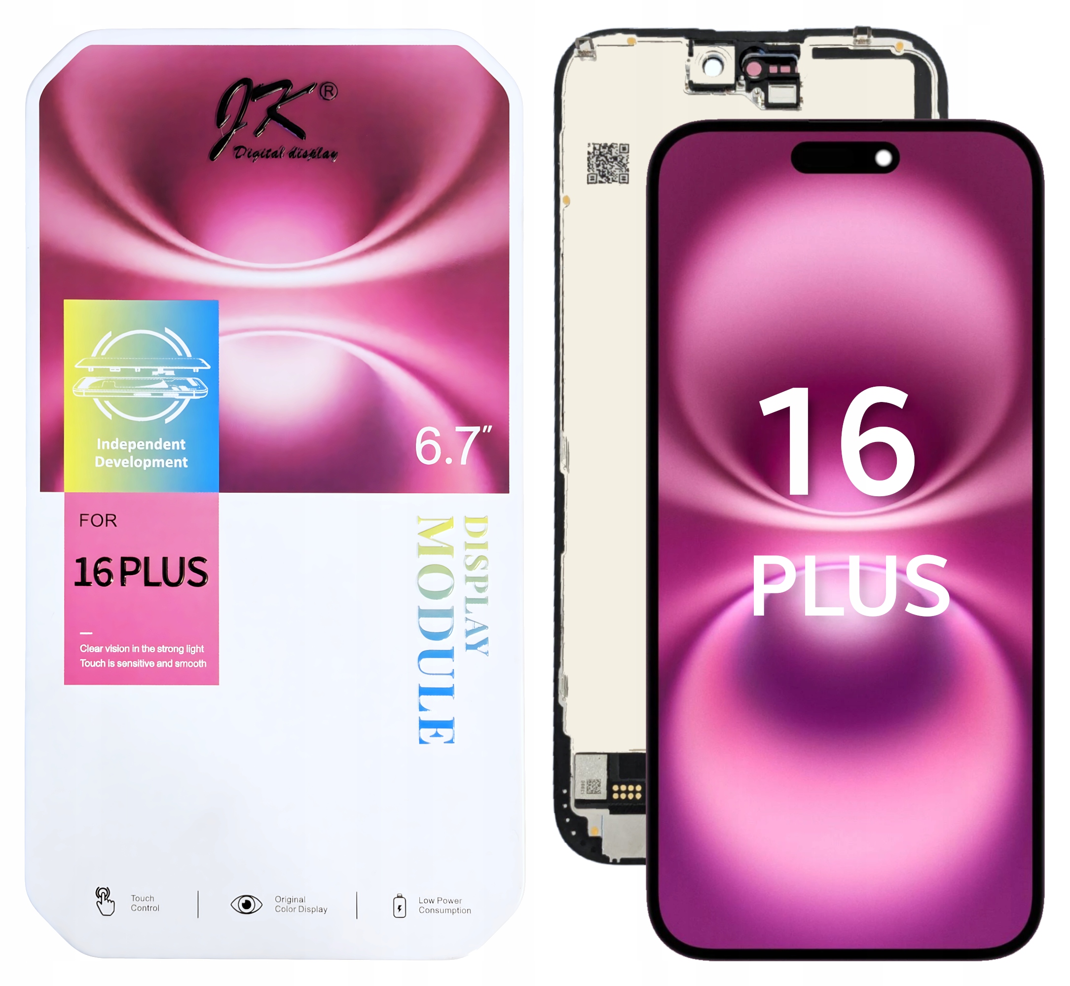 Displej pre iPhone 16 Plus LCD displej Incell Jk A3290 Vymeniteľný čip