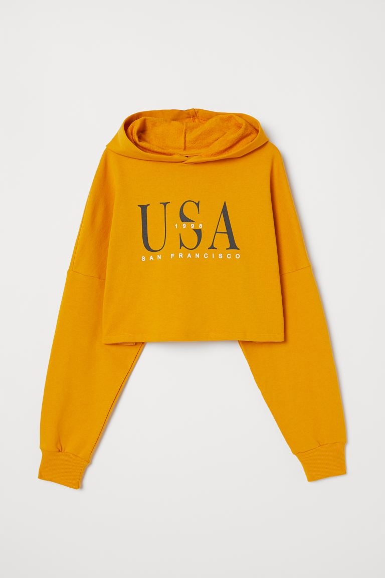 

H&m Krótka bluza z kapturem Xs