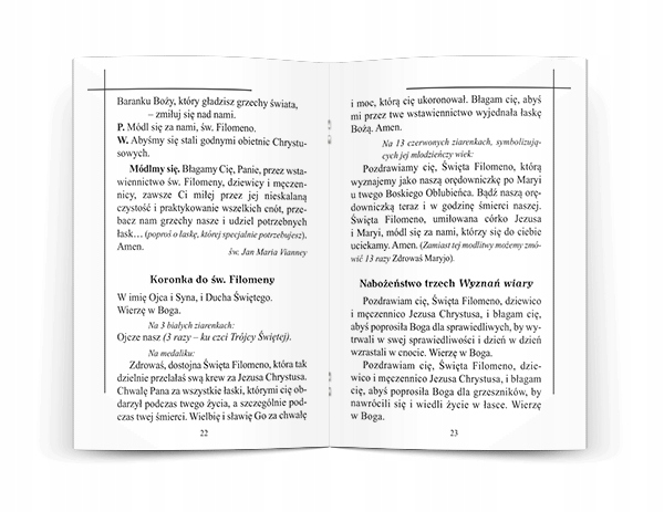 MÓDLMY SIĘ Do świętej Filomeny męczennica Filomena Gatunek Wiara, duchowość