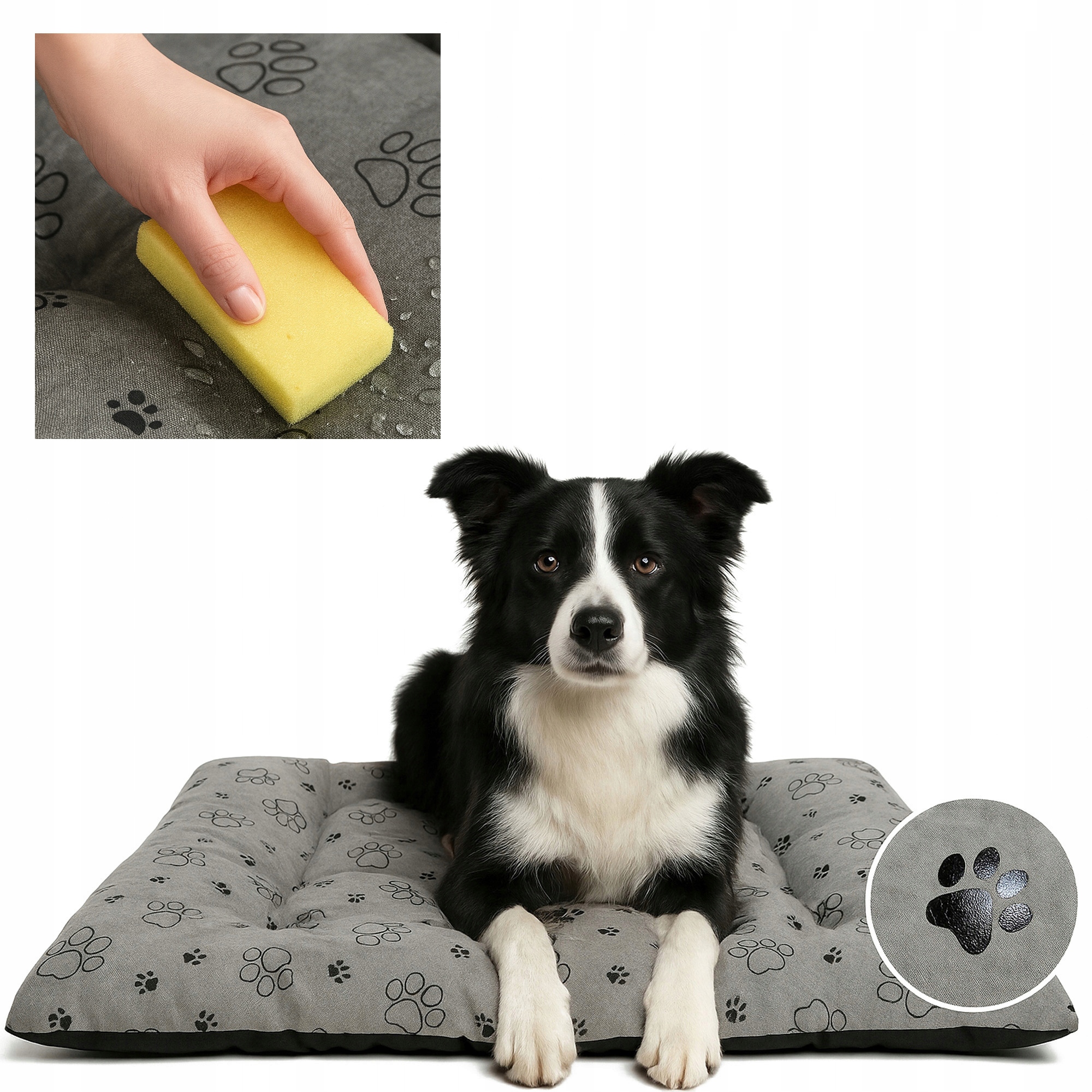 Levně Psí Pelíšek XL potah do kotec 100x70 vodotěsná Paws Black