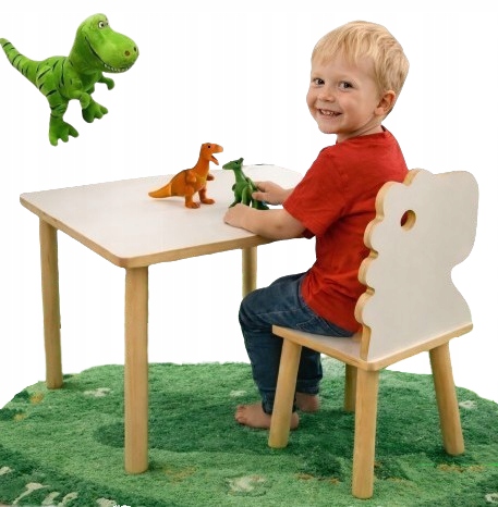 Stolik I Krzesełko Dla Dzieci Dino dinozaur