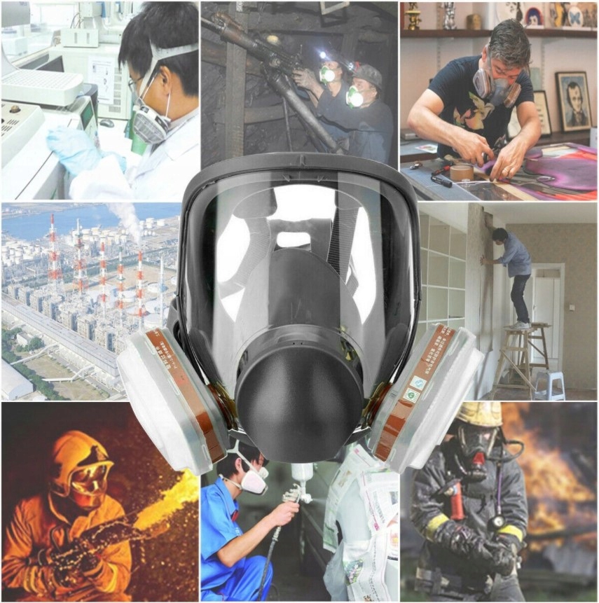 6800 MASKA PEŁNOTWARZOWA WIELOKROTNEGO UŻYTKU 15W1 Marka bez marki