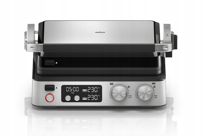 Grill elektryczny Braun CG7040 2000W MultiGrill Termostat srebrny