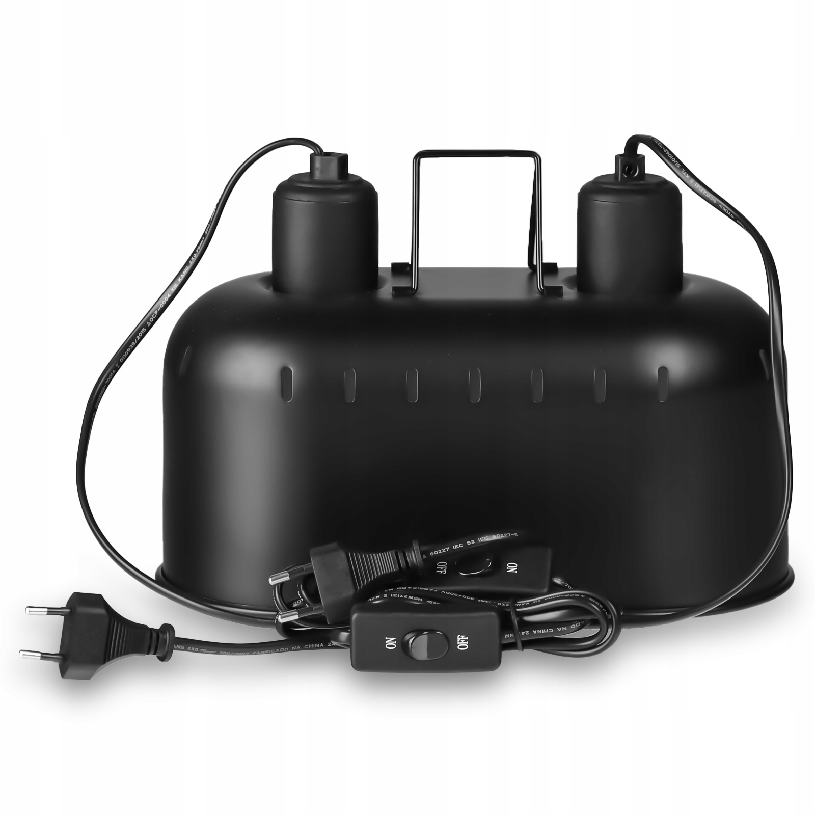 Levně Dvojitá Duo Lampa Do Terária Dvě Svítidla Pro Topnou Žárovku A Uvb