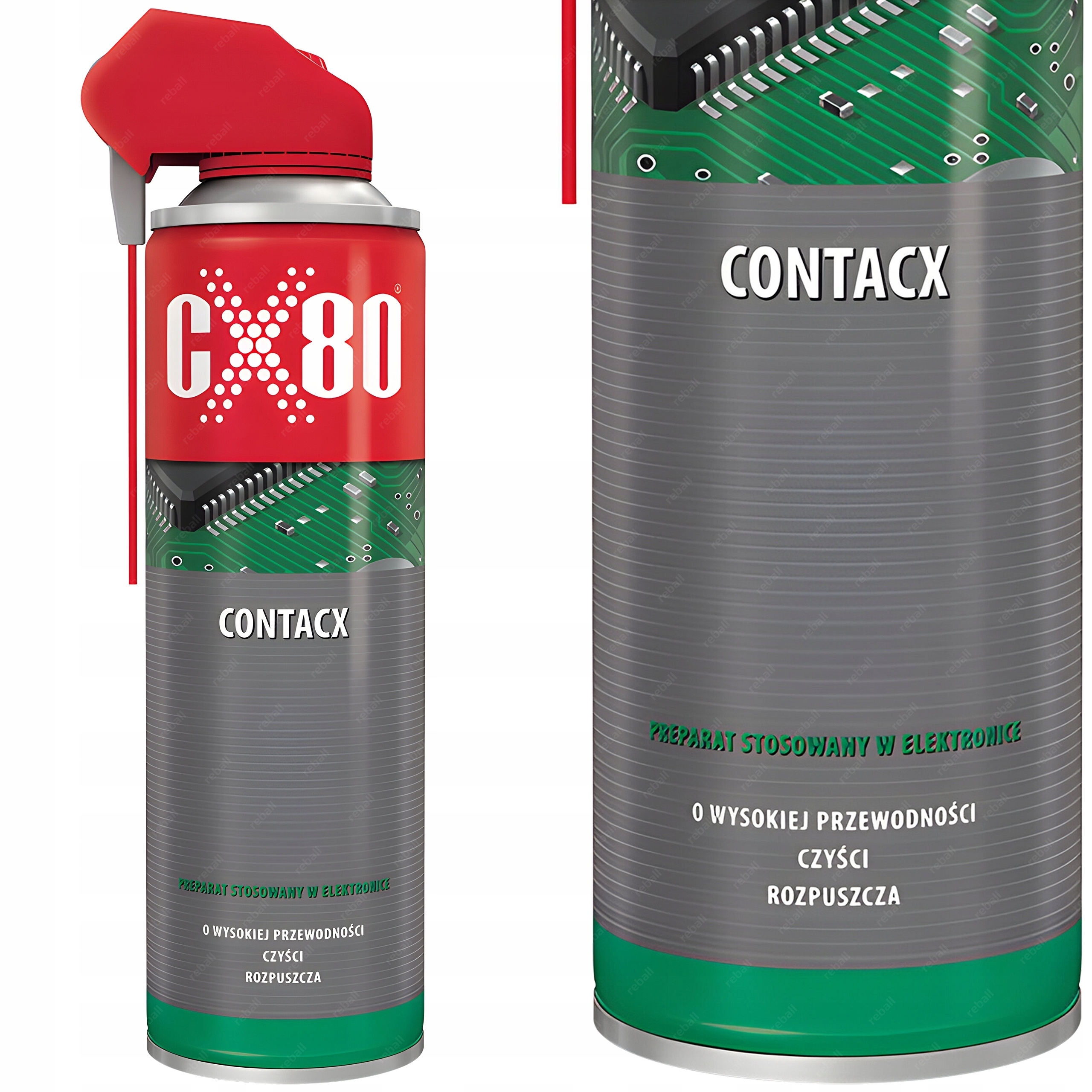 SPRAY CZYSZCZĄCY DO PCB STYKÓW ELEKTRONIKI CX80 CONTAKTX 500ml DUO SPRAY