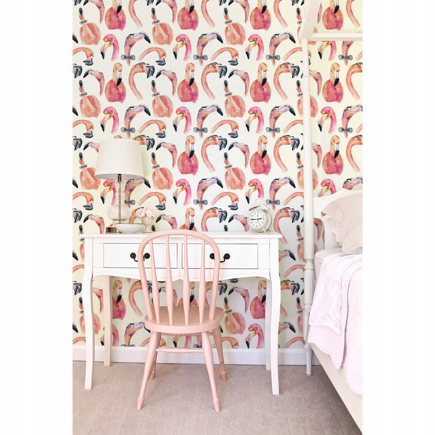 

Fototapeta do sypialni Flaming akwarele 312x219 cm