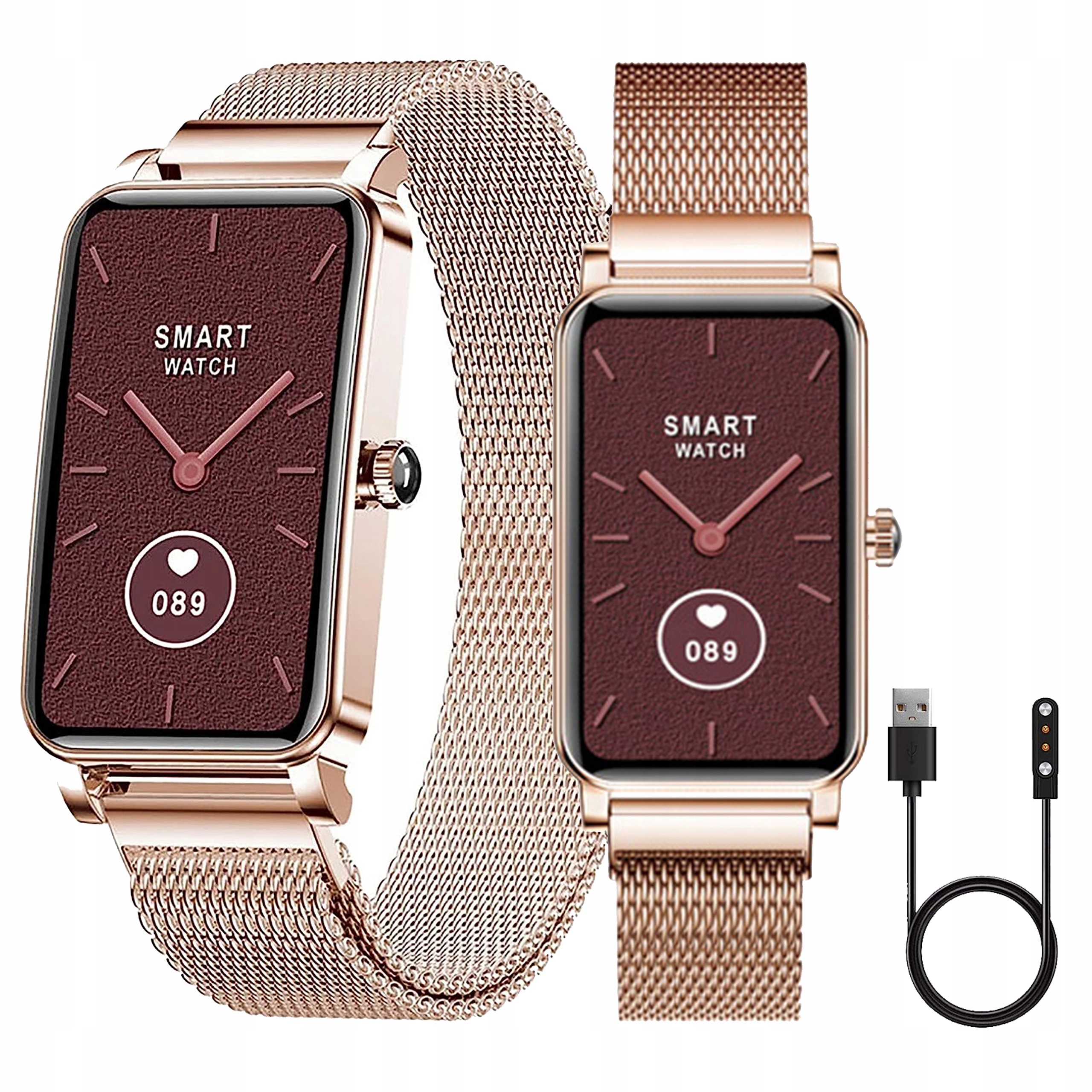 SMARTWATCH SMARTBAND ZEGAREK SMART WATCH DAMSKI PL MENU POLSKIE SPORT EKG