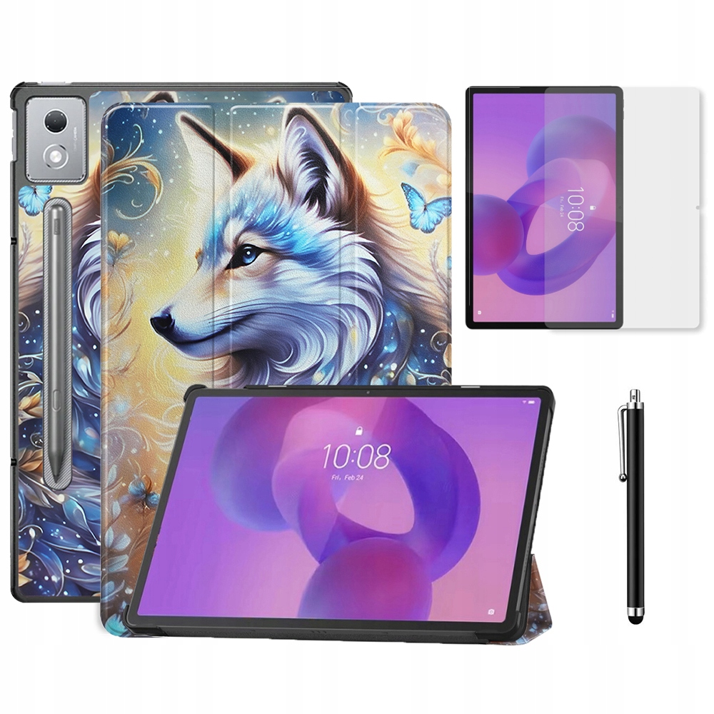 Etui Smart Cover Grafika Szkło Hartowane do Lenovo Idea Tab Pro 12.7 2025