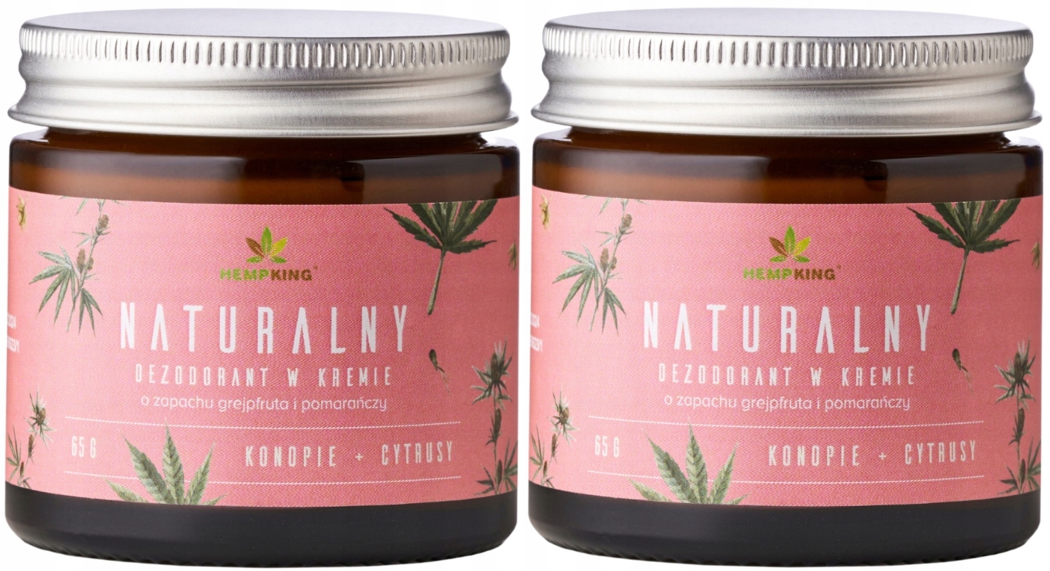 2x Biowen Přírodní krémový deodorant s vůní grapefruitu a pomeranče