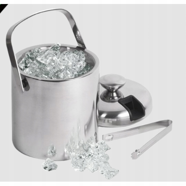 WIADERKO DO LODU Z PODWÓJNYMI ŚCIANKAMI + SZCZYPCE Kod producenta KB-7579