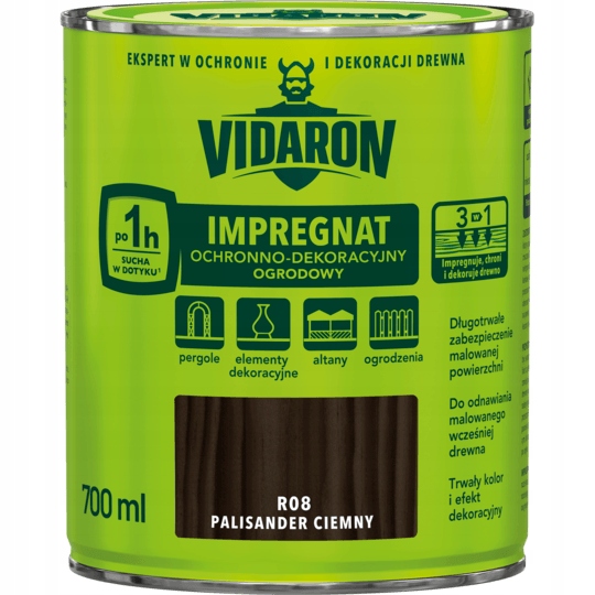 

Vidaron Impregnat Ogrodowy Palisander Ciemny 0,7L