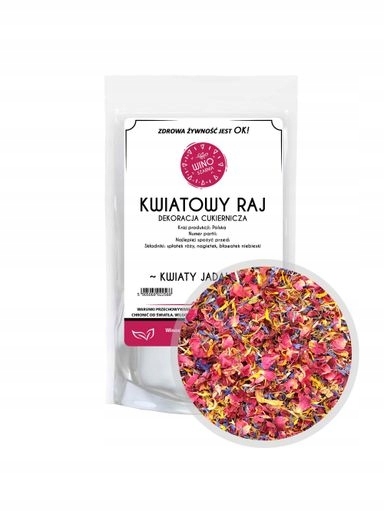 5 x Winoszarnia Květiny na dort Květinový ráj 10 g Jedlé Květy