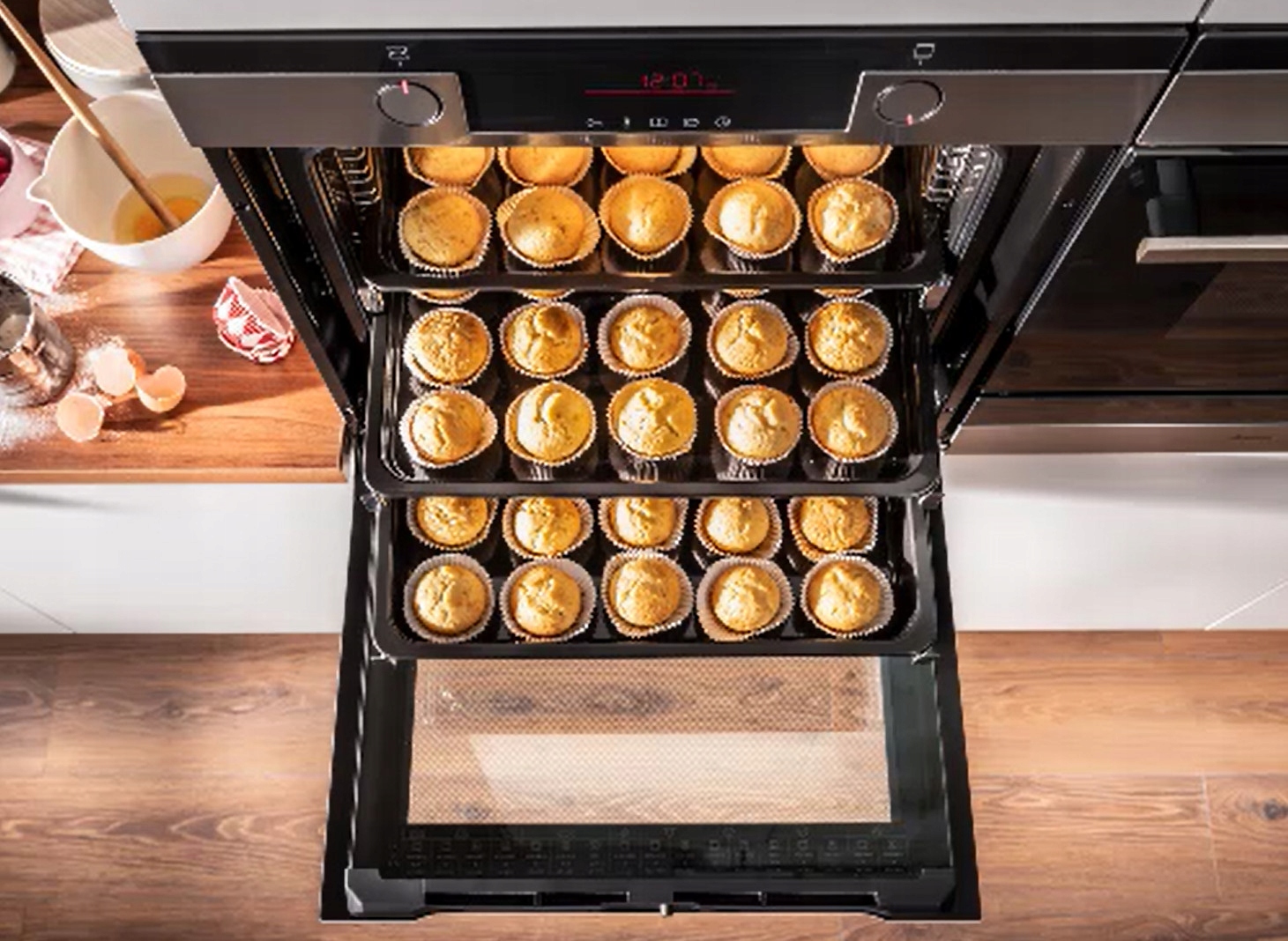 Piekarnik Amica ED37515V STUDIO + Płyta PI6540PHTUN 3.0 HC + Okap OKS6554BF Funkcje programy automatyczne termoobieg inne