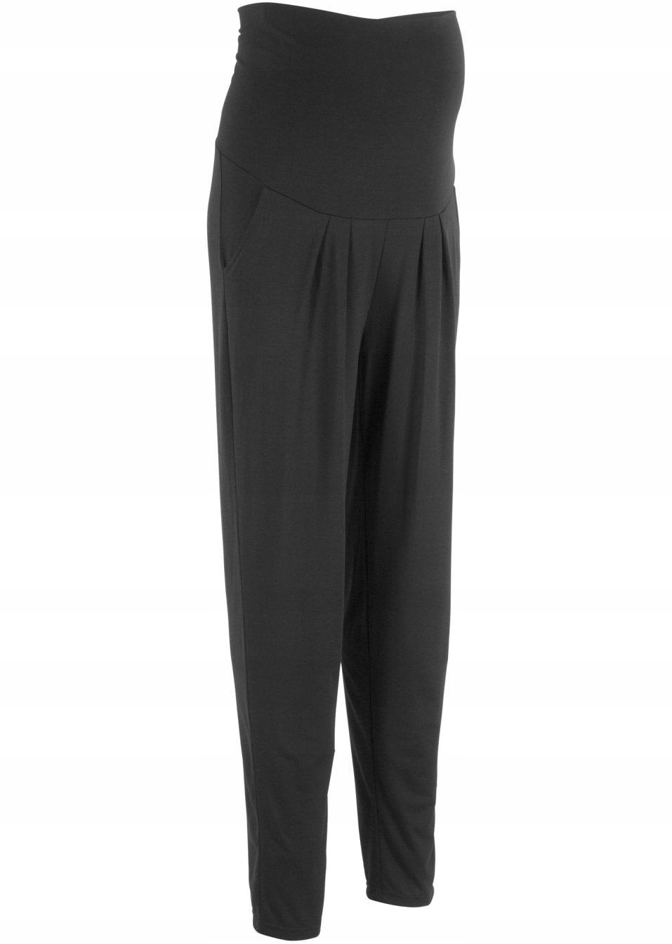 CIĄŻOWE HAREMKI CZARNE 32 1M3A02 BPC SPODNIE