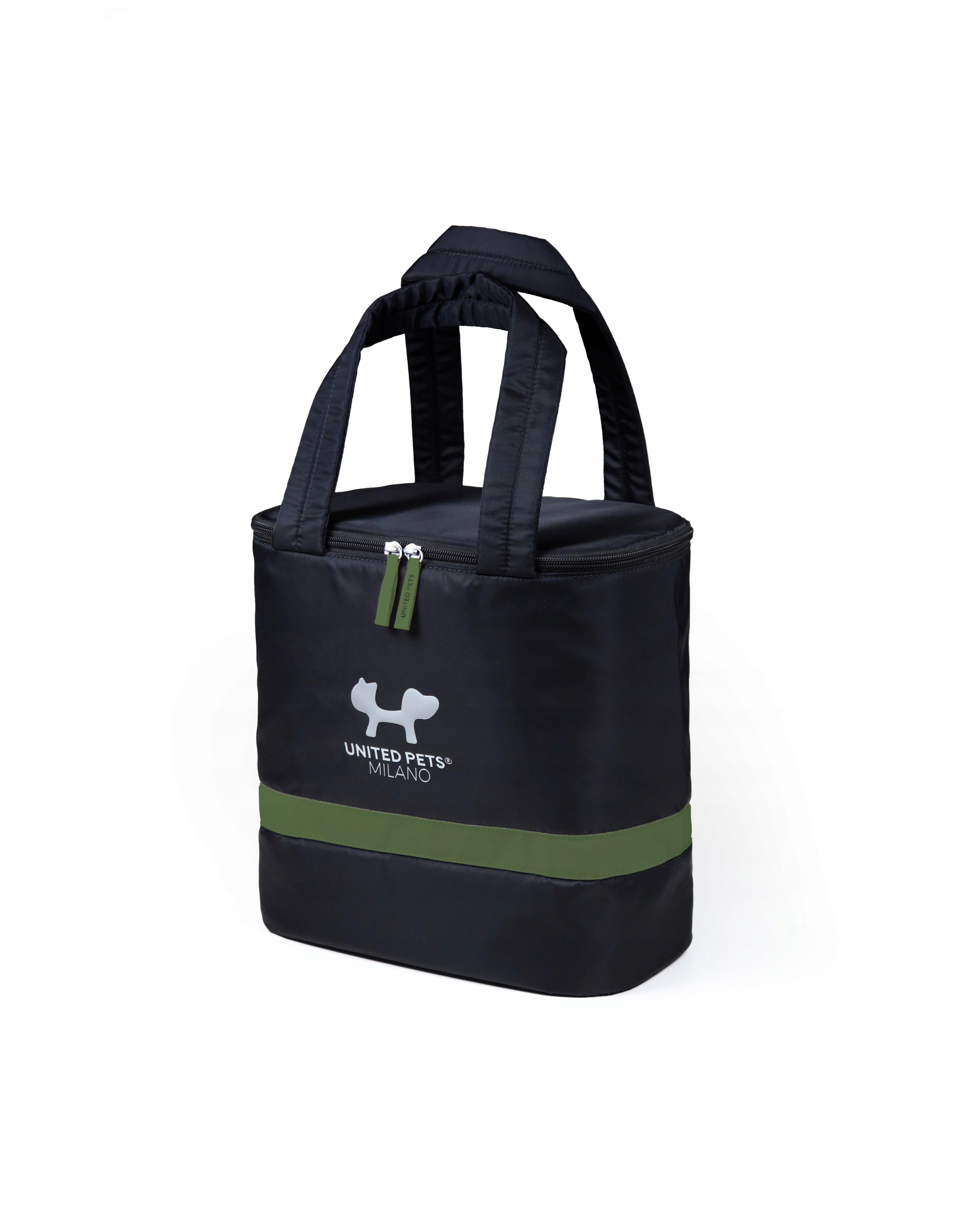 Levně United Pets – Elegantní cestovní taška na hračky a doplňky, černá a zelená