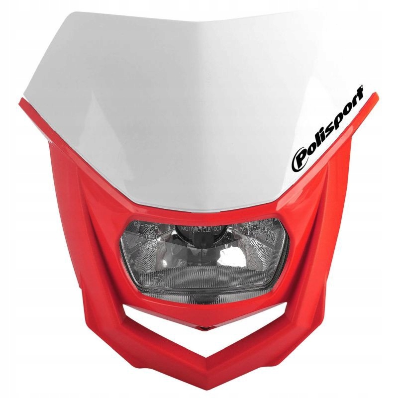 Polisport Predná Lampa Model Halo (halogénová Žiarovka) Farba Biela