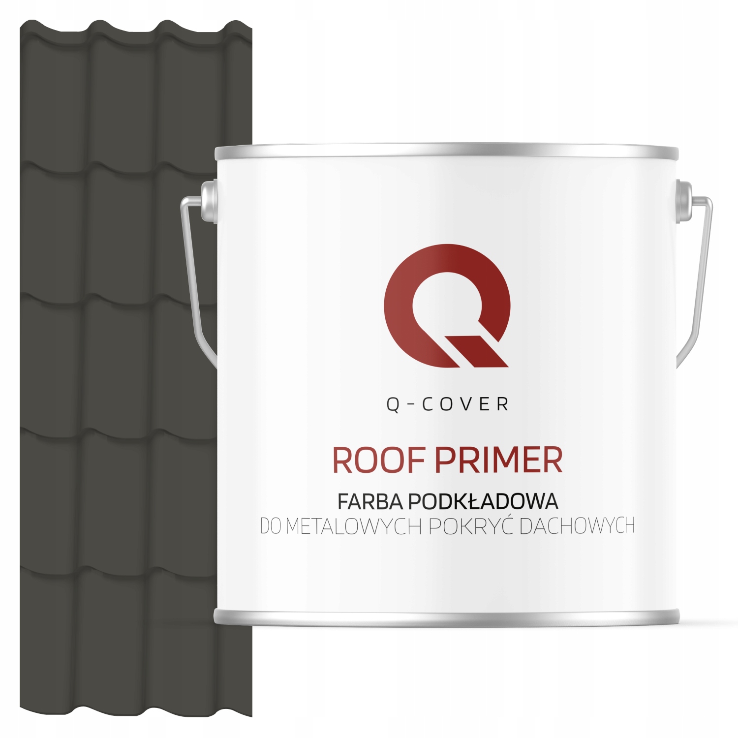 Podkladová Farba Na Kovovú Strechu Šedá Tmavá Ral 7022 5 L Matná