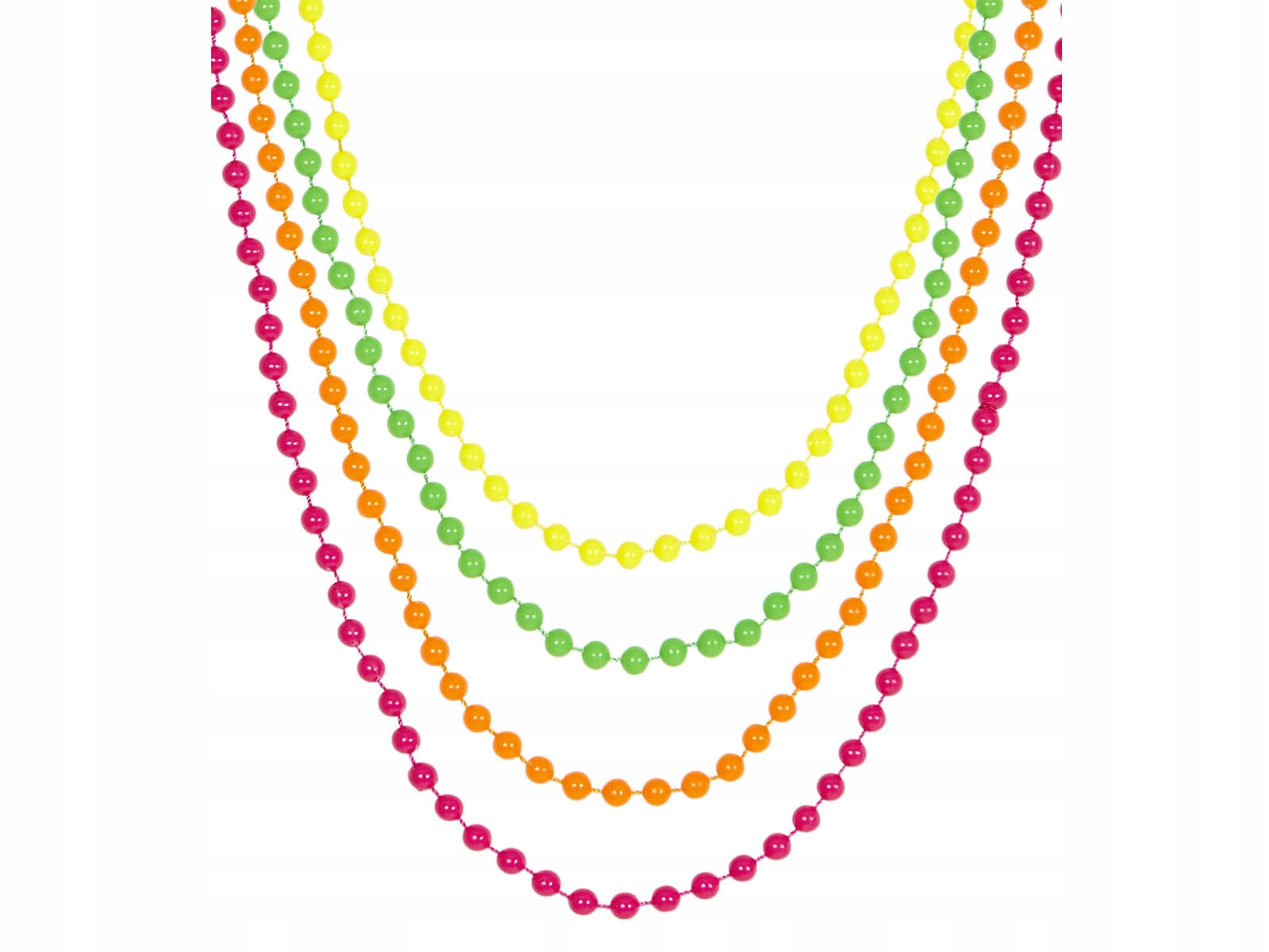 Naszyjniki w stylu lat 80'tych 4 szt. Disco