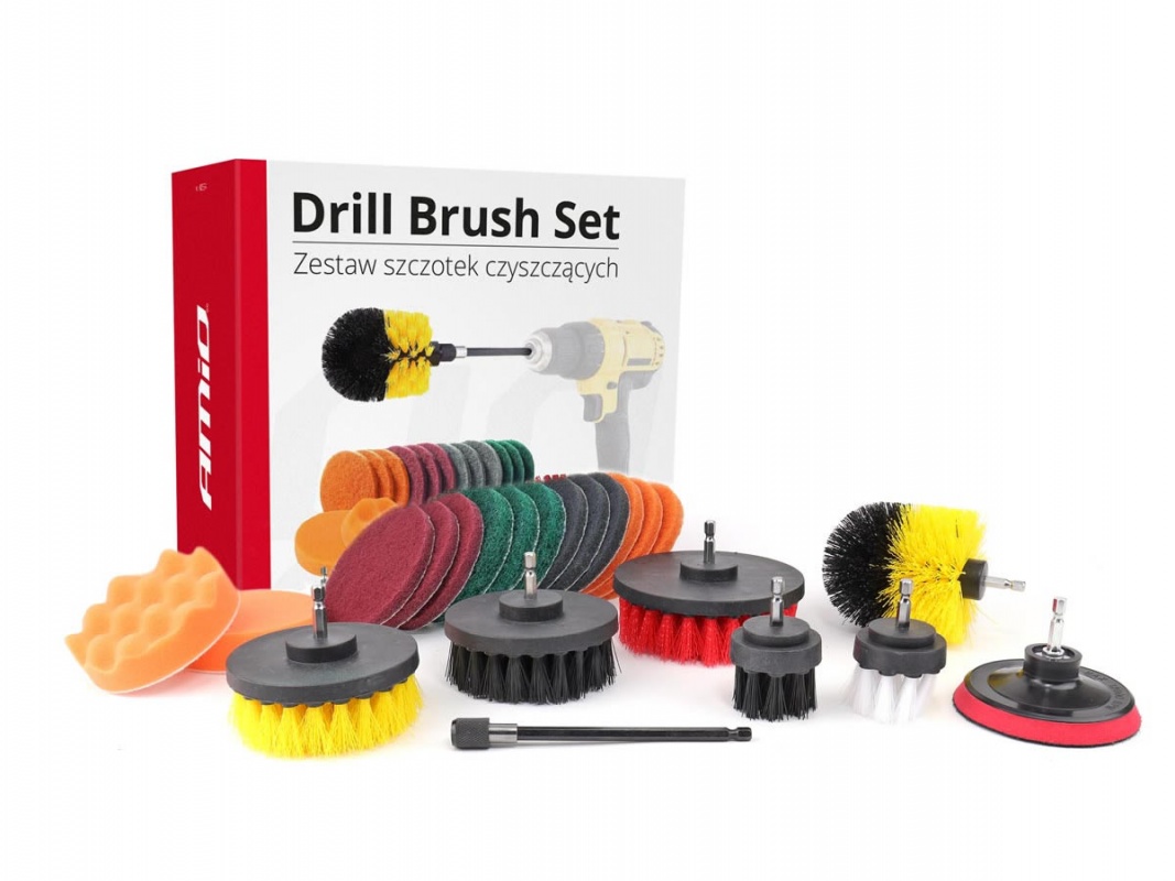 Sada Čistících Kartáčů A Houbiček Na Vrtačku
