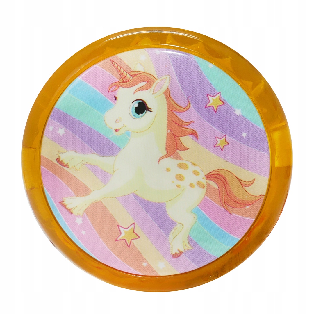 ŚWIECĄCE JOJO yoyo GRA ZRĘCZNOŚCIOWA JEDNOROŻCE Materiał metal