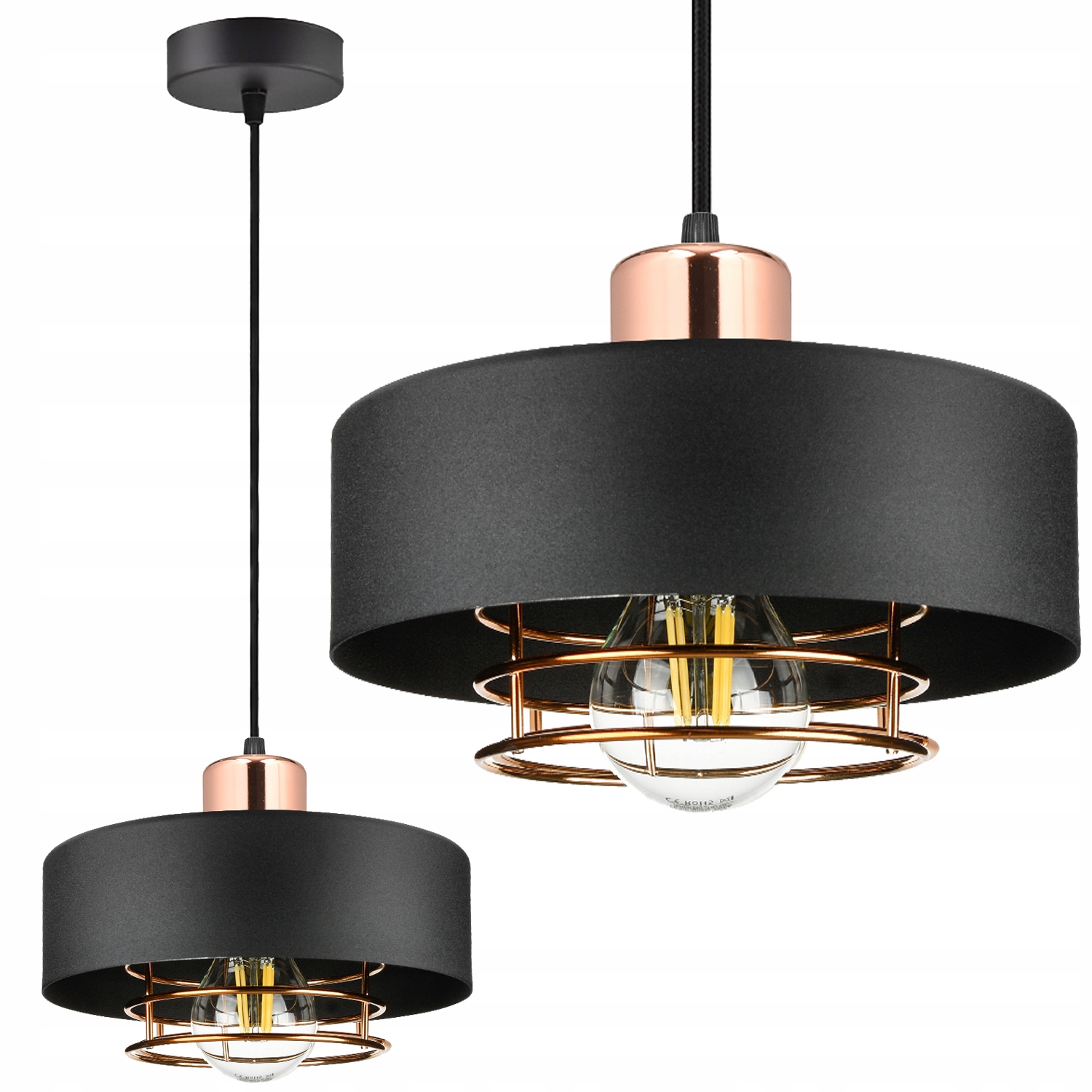 LAMPA WISZĄCA SUFITOWA ŻYRANDOL PLAFON LOFT LED