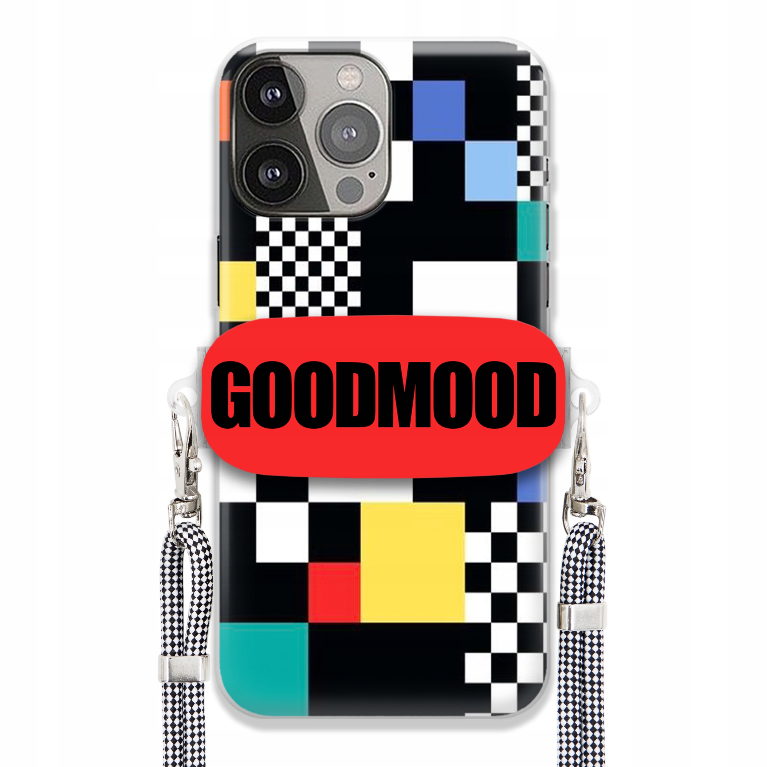 Puzdro Pre iPHONE 13 Pro Max Case Držiak Na Vodítko Zebra Telefonu Pixelart MIX Wz