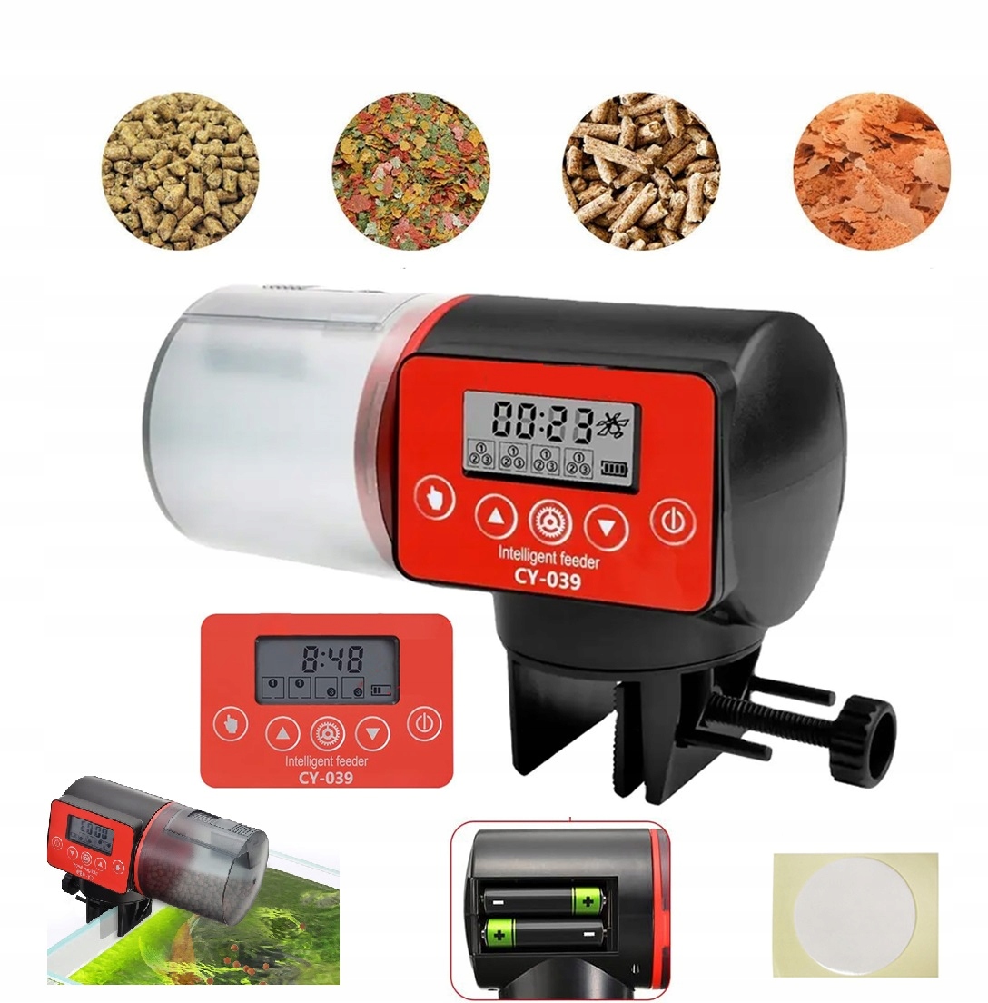Levně Automatické Krmítko Pro Ryby AKVÁRIUM,4 krmení