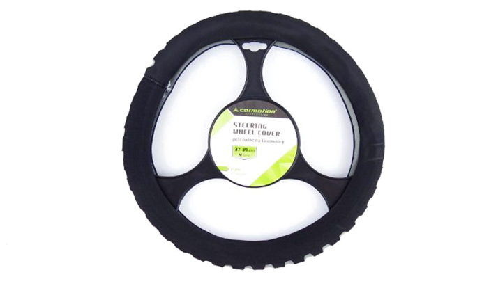 POKROWIEC NA KIEROWNICĘ NAKŁADKA SZARA PIANKA M