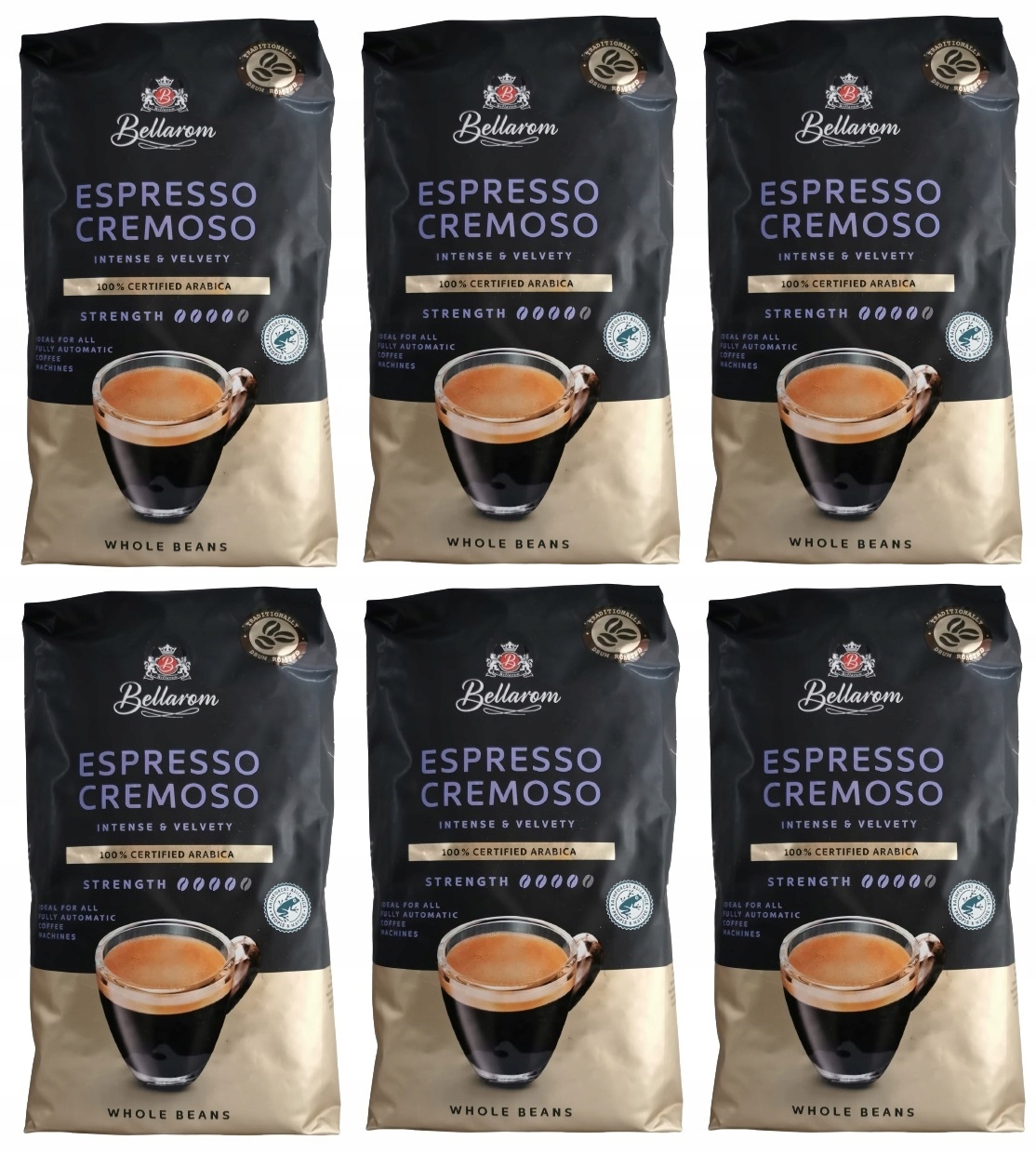 6x Kawa Bellarom Espresso Cremoso Ziarnista 1kg