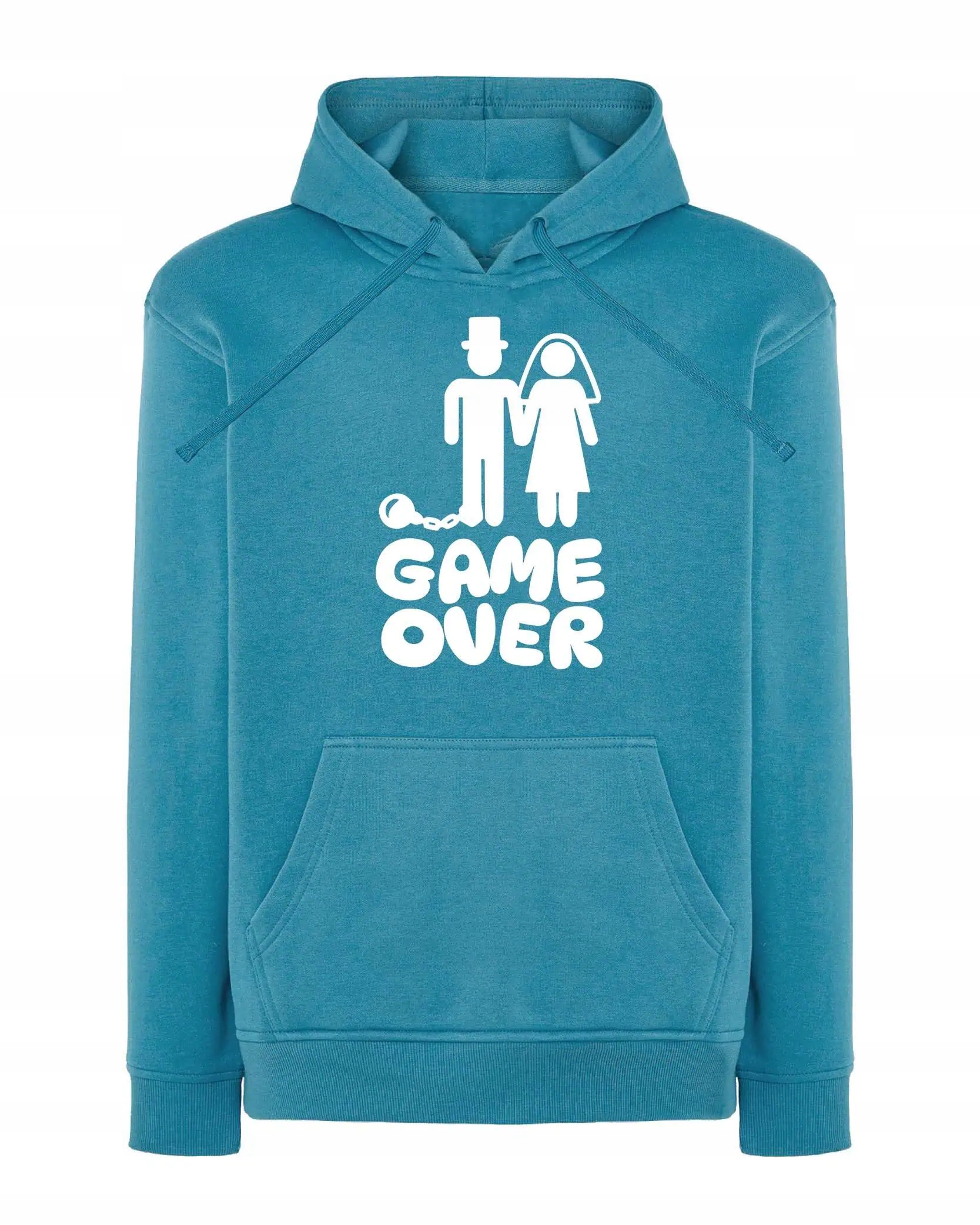 Mikina s kapucí Vtipná Svatba Konec svobody Modrá L