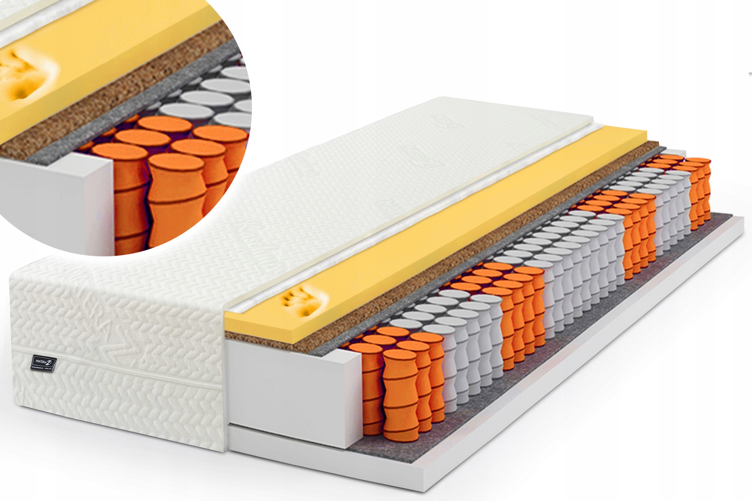 

Materac Kaschmir Visco Kokos 100x200 Pocket 7 Stre