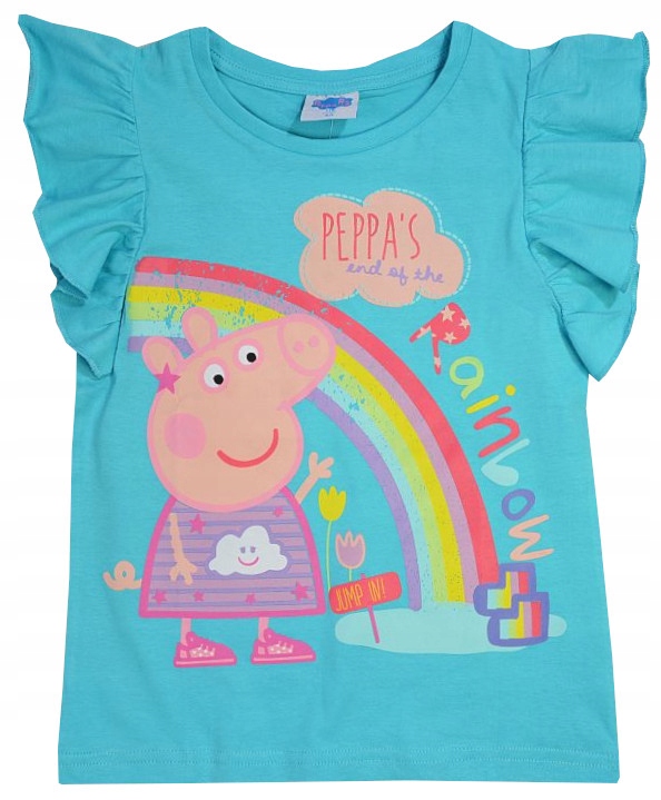 

Peppa Świnka Pig Koszulka T-shirt niebies 98 E37R