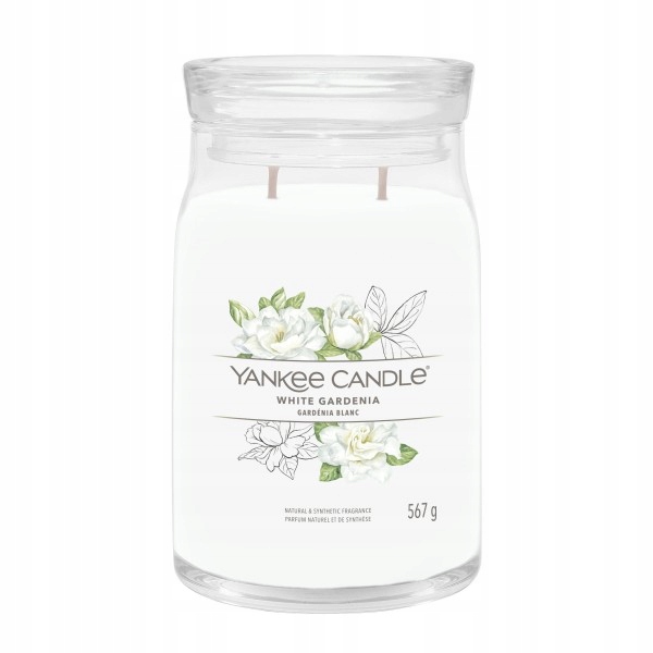 Yankee Candle Signature White Gardenia velká vonná svíčka 567 g