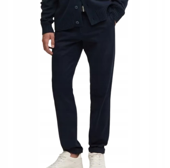 Tommy Hilfiger Modré Chinos Kalhoty S Knoflíkem A Kapsami 32/30 J5G