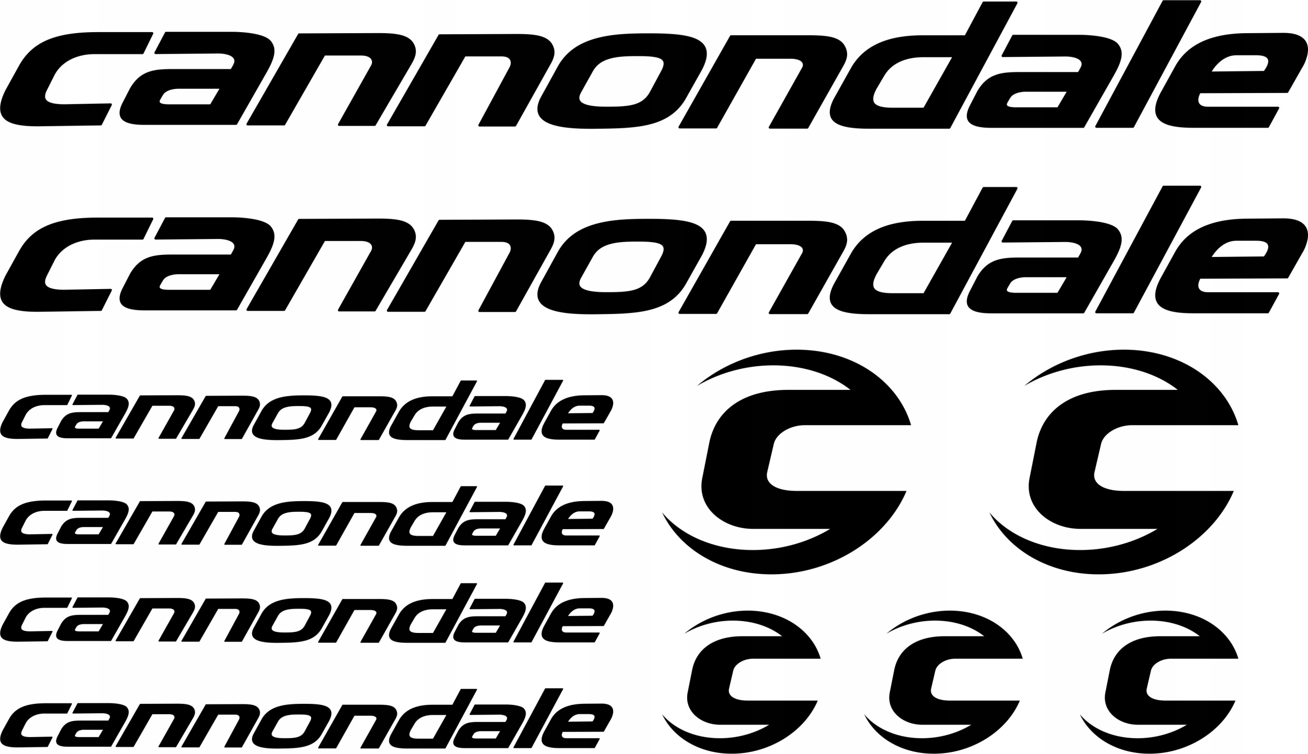 

Naklejki na rower folia długoletnia Cannondale