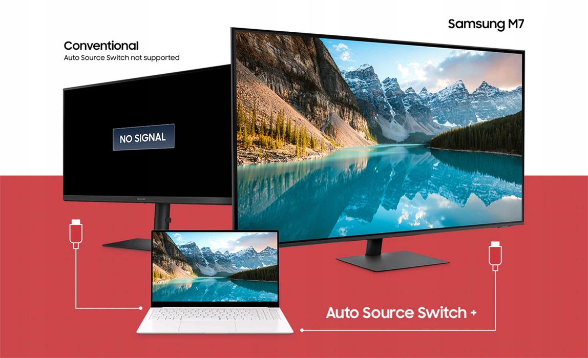 SAMSUNG LS32BM700 32" 4K HDR WiFi BT USB SMART Rodzaj podświetlania LED