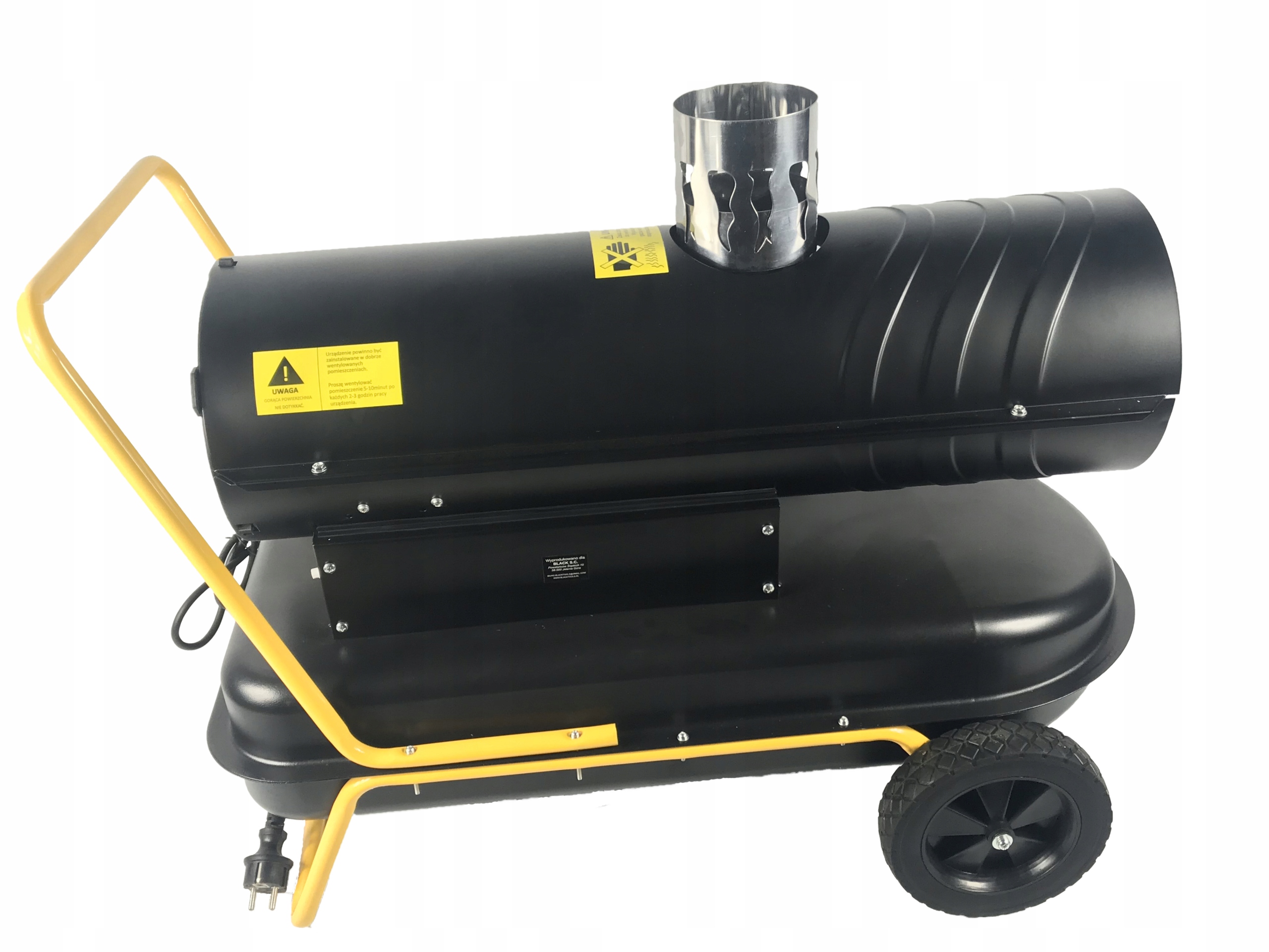 NAGRZEWNICA OLEJOWA z kominem 40KW LCD 940m3 term Rodzaj olejowa