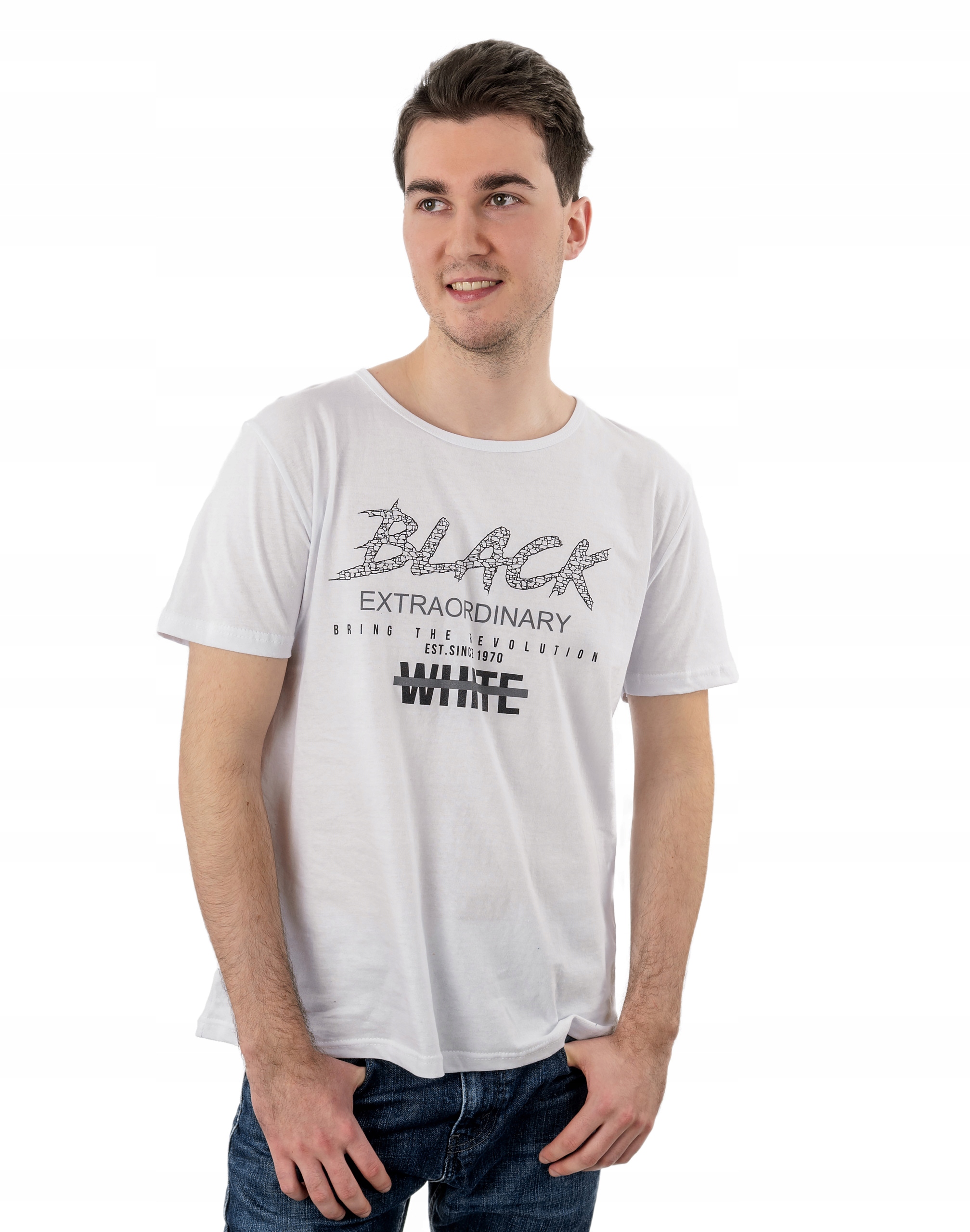 

Tshirt Koszulka Podkoszulek Męski 576 r M biały