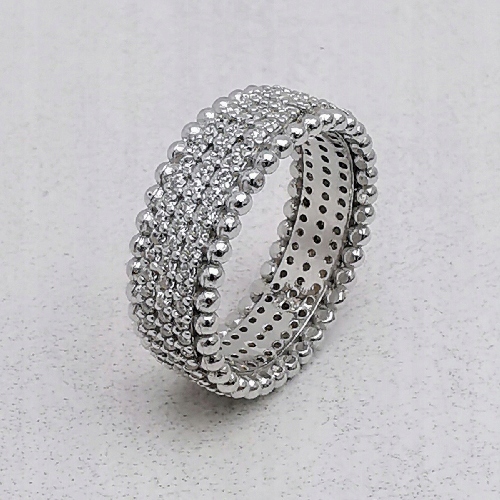 Stříbrný Snubní Prsten S Čekankou, Ryzost 925