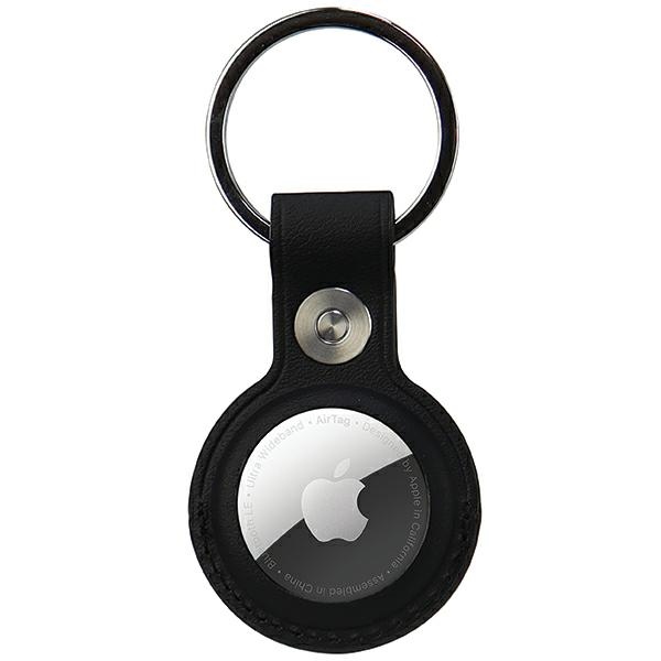 Audi pouzdro Synthetic Leather AirTag černé/černé AU-ATKR-Q3/D1-BK