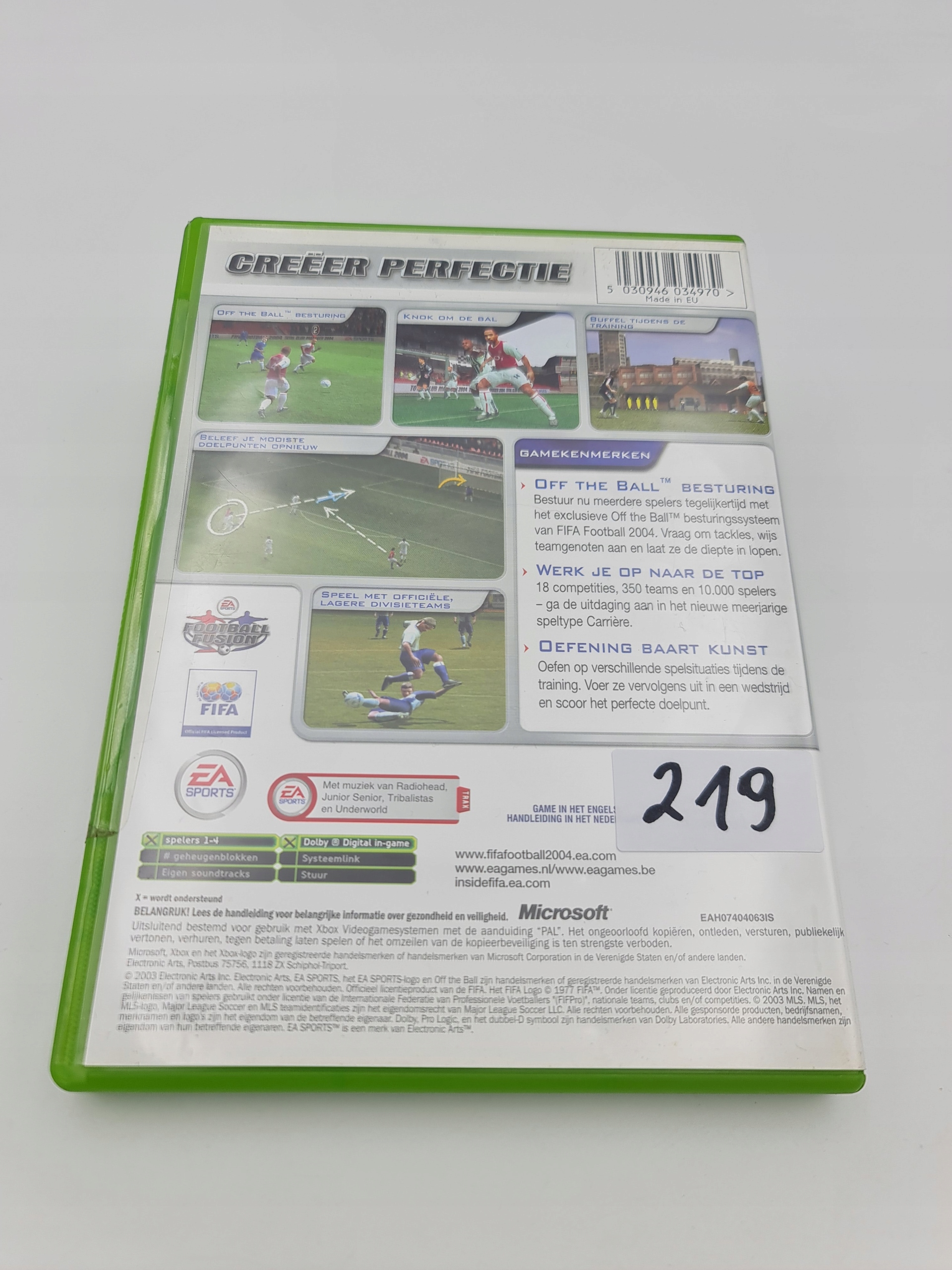 XBOX FIFA FOOTBALL 2004 Platforma Xbox