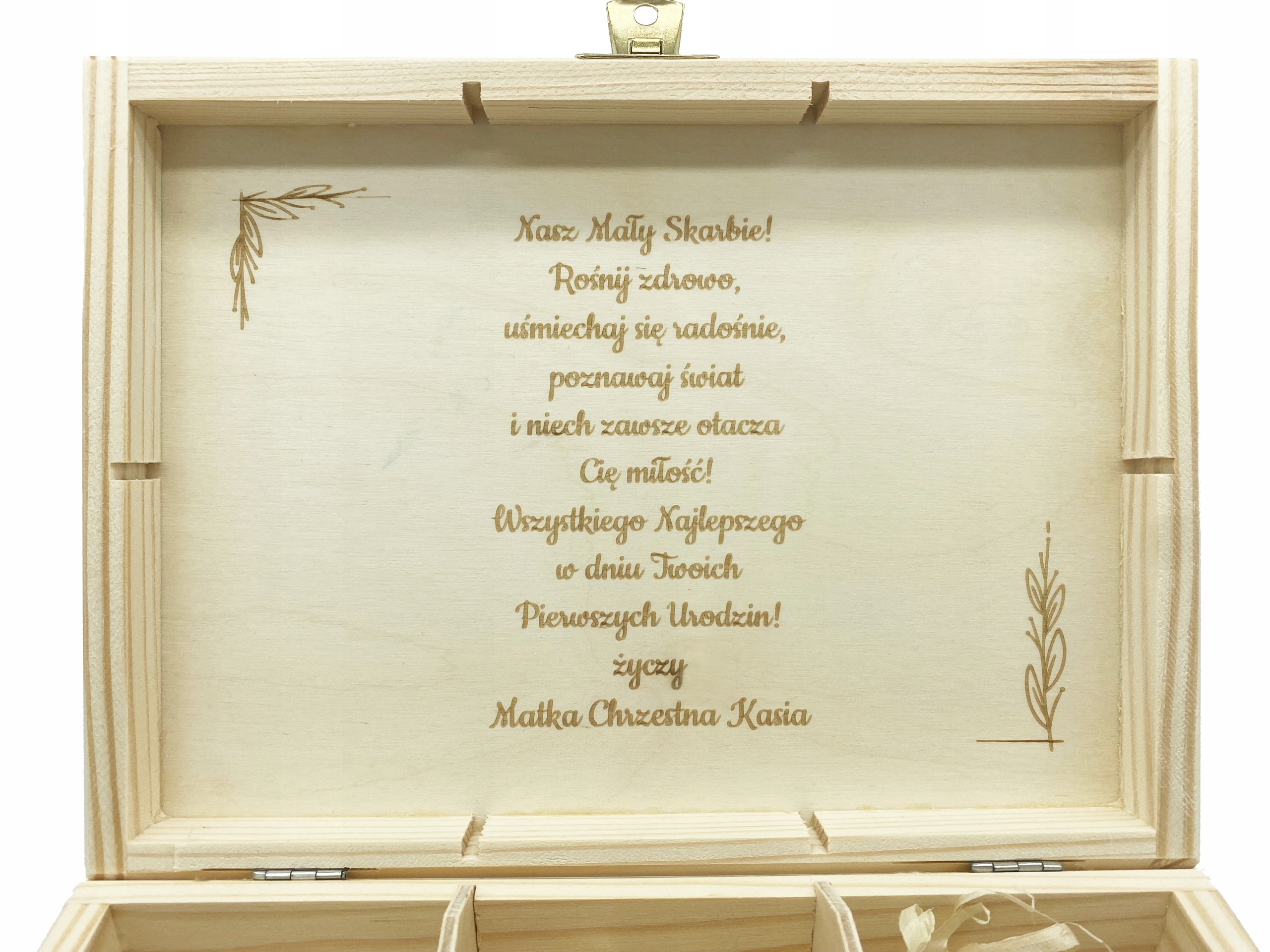 PUDEŁKO WSPOMNIEŃ PREZENT CHRZCINY ROCZEK +DODATKI Marka inna