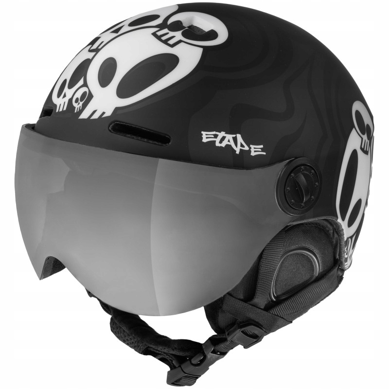 Etape Přilba Speedy Pro dětské lyžařská černá-bílá 53-55 cm