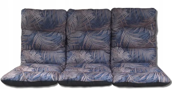 Zestaw 3x Poduszka Ogrodowa 150 cm na Ławkę Huśtawkę Wodoodoodporna Gruba