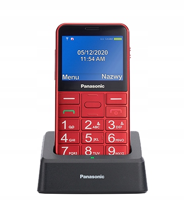 

Panasonic KX-TU155 Telefon Dla Seniora czerwony