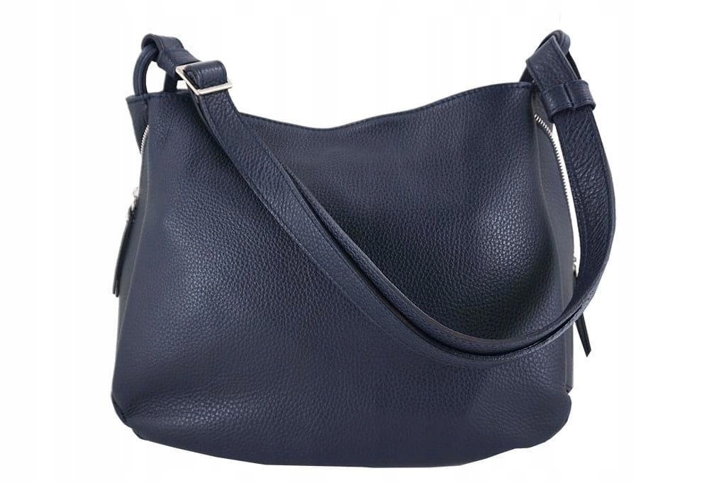 Dámská kožená taška Modrá univerzální