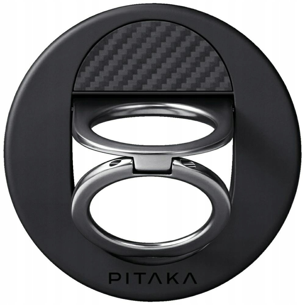Magnetický držák Pitaka MagEZ Grip 3 MagSafe pro telefon, černo šedý